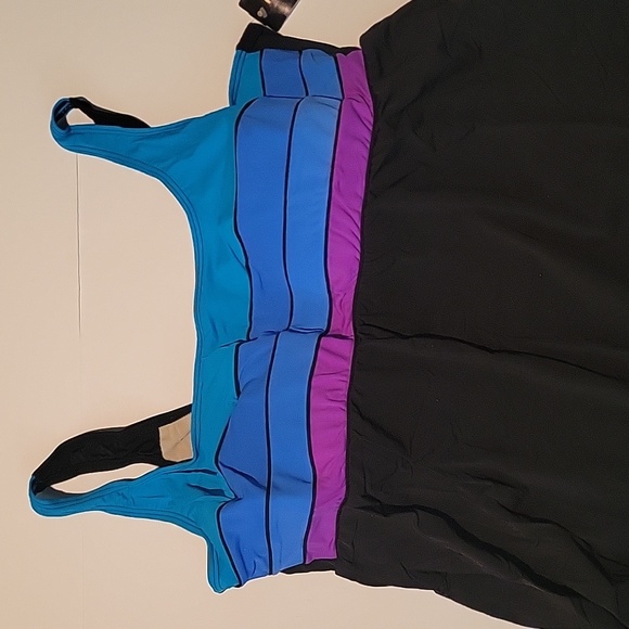 Robby Len Swimsuit One Piece Swim Dress Size 30W New with tags! - Picture 2 of 6